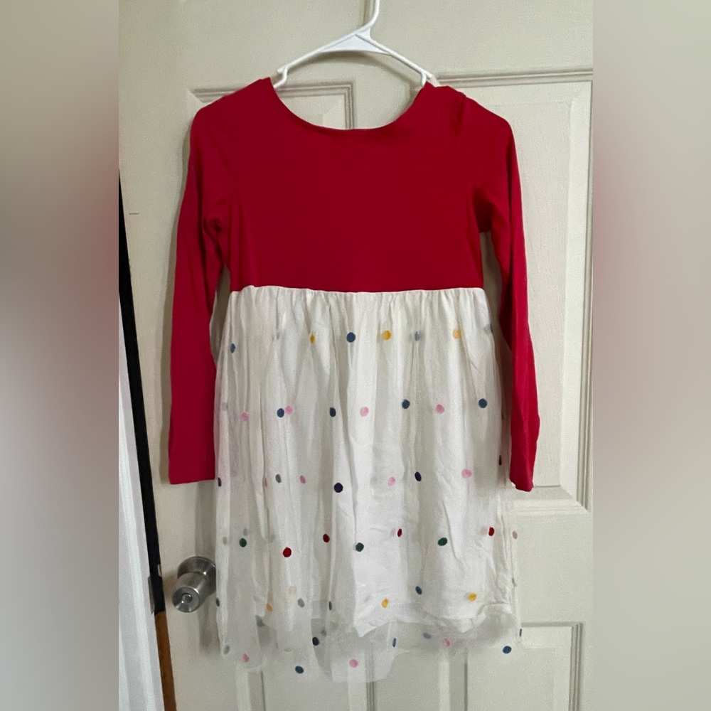 Hanna Andersson Sprinkle Dress with soft tulle